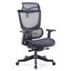 Elise black mesh back operator chair with headrest and black mesh seat - ELS300K2-K
