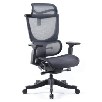 Elise black mesh back operator chair with headrest and black mesh seat - ELS300K2-K