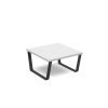 Encore modular coffee table with black sled frame white - ENC-TAB01-MF-WH