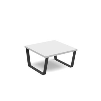 Encore modular coffee table with black sled frame white - ENC-TAB01-MF-WH