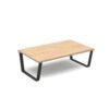 Encore modular large coffee table with black sled frame kendal oak - ENC-TAB02-MF-KO