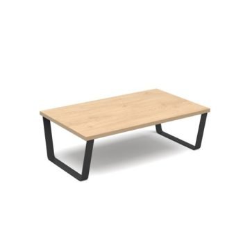 Encore modular large coffee table with black sled frame kendal oak - ENC-TAB02-MF-KO