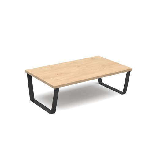 Encore modular large coffee table with black sled frame kendal oak - ENC-TAB02-MF-KO