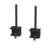 Fabric screen brackets for single desks or runs of Adapt and Fuze single desks (pair) black - AFSBK-K