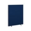 Floor standing fabric screen 1500mm high x 1200mm wide blue - 512-B