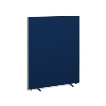 Floor standing fabric screen 1500mm high x 1200mm wide blue - 512-B