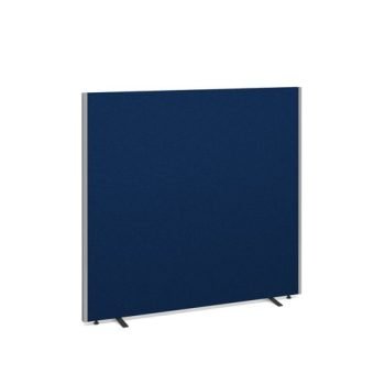 Floor standing fabric screen 1500mm high x 1600mm wide blue - 516-B