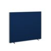 Floor standing fabric screen 1500mm high x 1800mm wide blue - 518-B