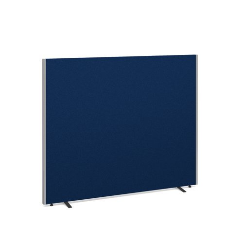 Floor standing fabric screen 1500mm high x 1800mm wide blue - 518-B