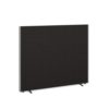Floor standing fabric screen 1500mm high x 1800mm wide charcoal - 518-C