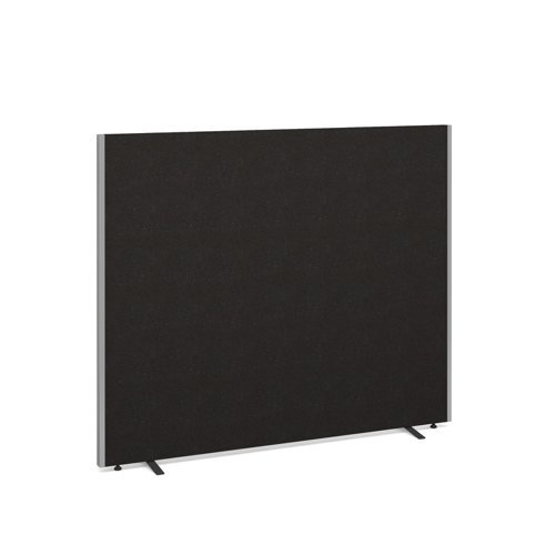 Floor standing fabric screen 1500mm high x 1800mm wide charcoal - 518-C