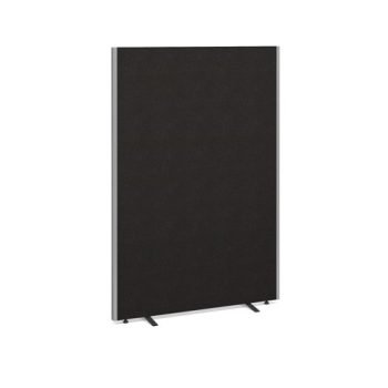 Floor standing fabric screen 1800mm high x 1200mm wide charcoal - 812-C
