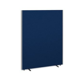Floor standing fabric screen 1800mm high x 1400mm wide blue - 814-B