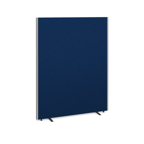 Floor standing fabric screen 1800mm high x 1400mm wide blue - 814-B