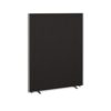 Floor standing fabric screen 1800mm high x 1400mm wide charcoal - 814-C