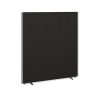 Floor standing fabric screen 1800mm high x 1600mm wide charcoal - 816-C