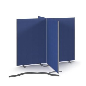 Floor standing fabric screen 4 way panel linking strip 1200mm - LK42