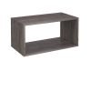 Flux modular storage double wooden cubby unit grey oak - FL-CB2-GO