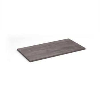 Flux modular storage double wooden top shelf grey oak - FL-TS2-GO