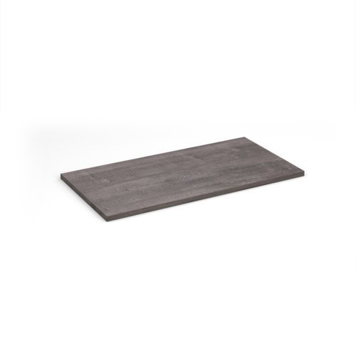 Flux modular storage double wooden top shelf grey oak - FL-TS2-GO