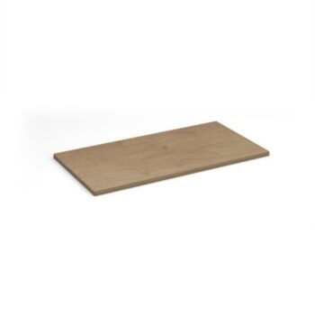 Flux modular storage double wooden top shelf kendal oak - FL-TS2-KO