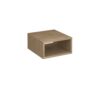 Flux modular storage single wooden cubby shelf kendal oak - FL-CS1-KO