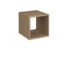 Flux modular storage single wooden cubby unit kendal oak - FL-CB1-KO