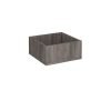 Flux modular storage single wooden planter box grey oak - FL-PL1-GO