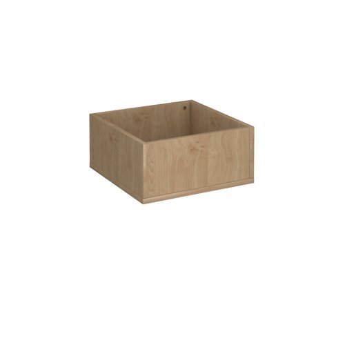 Flux modular storage single wooden planter box kendal oak - FL-PL1-KO