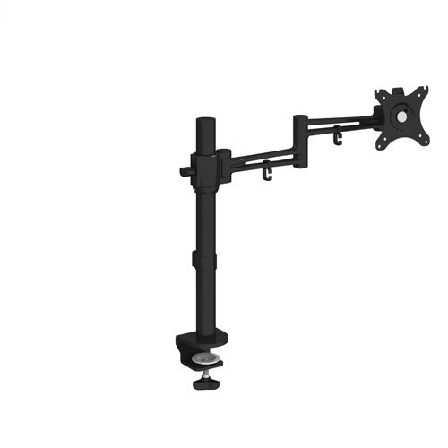 Luna single flat screen monitor arm black - LSMARM-K