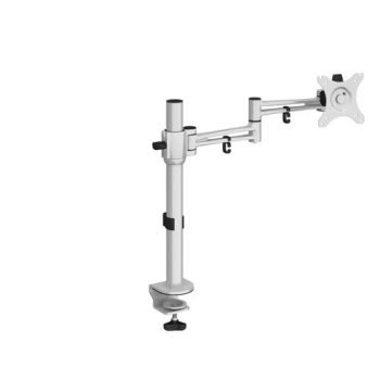 Luna single flat screen monitor arm silver - LSMARM-S