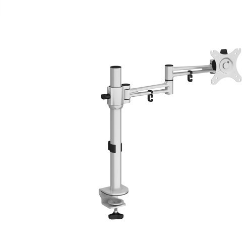 Luna single flat screen monitor arm silver - LSMARM-S