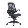 Napier high mesh back operator chair with mesh seat black - NAP300T1