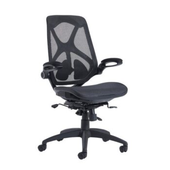 Napier high mesh back operator chair with mesh seat black - NAP300T1