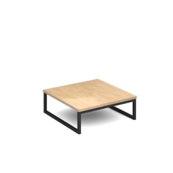 Nera square coffee table 700mm x 700mm with black frame kendal oak - NERA-S-TABLE-K-KO
