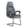 Noble executive visitors chair black faux leather - NBO100C1