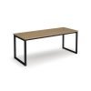 Otto benching solution dining table 1800mm wide black frame kendal oak top - TAOT1800-K-KO