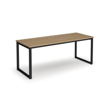 Otto benching solution dining table 1800mm wide black frame kendal oak top - TAOT1800-K-KO