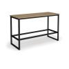 Otto Poseur benching solution dining table 1800mm wide  black frame kendal oak top - PTAOT1800-K-KO