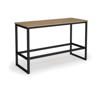 Otto Poseur benching solution dining table 1800mm wide black frame kendal oak top - PTAOT1800-K-KO