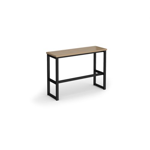 Otto Poseur benching solution high bench 1050mm wide black frame kendal oak top - HB1050-K-KO