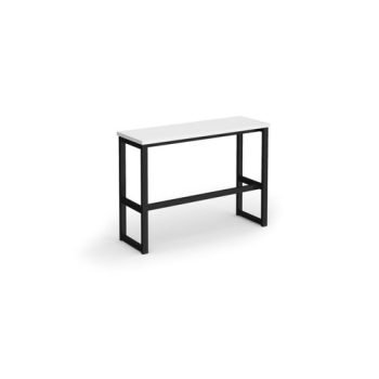 Otto Poseur benching solution high bench 1050mm wide black frame white top - HB1050-K-WH