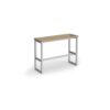 Otto Poseur benching solution high bench 1050mm wide silver frame kendal oak top - HB1050-S-KO
