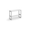 Otto Poseur benching solution high bench 1050mm wide silver frame white top - HB1050-S-WH