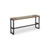 Otto Poseur benching solution high bench 1650mm wide black frame kendal oak top - HB1650-K-KO