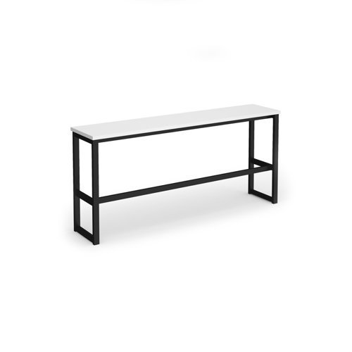 Otto Poseur benching solution high bench 1650mm wide black frame white top - HB1650-K-WH