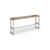 Otto Poseur benching solution high bench 1650mm wide silver frame kendal oak top - HB1650-S-KO