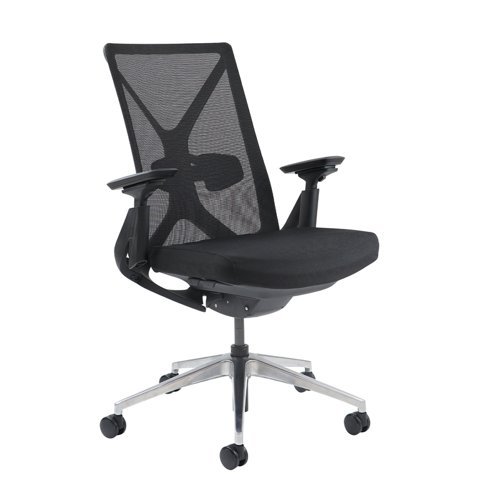 Paxton mesh back operator chair with black frame-black mesh - PAX300T1-K