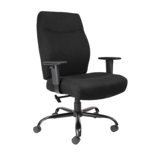 Porter bariatric operator chair with black fabric seat and back - POR300T1-K