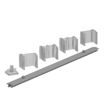Rear mounting screen connector for aluminium frame screen returns mid-runs - SA-LINK-KIT